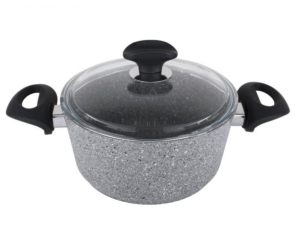 Tantitoni | 20 cm Granıtte Gri Derin Tencere