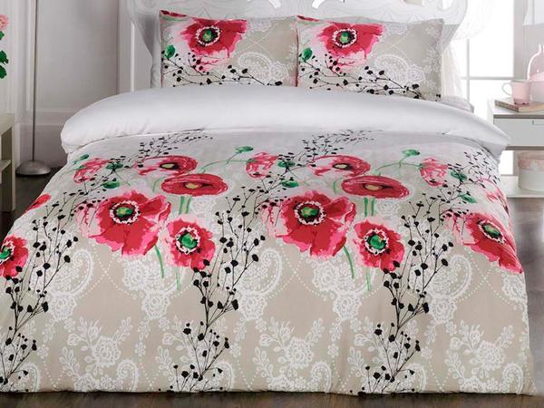 Gelincik Doppelschlafset Rotbeige