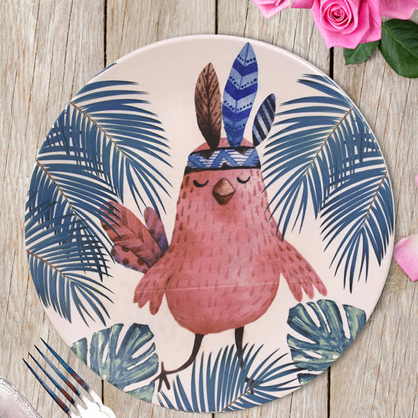 Tropical Owl Serving Plate 26 Cm - 17718 | Keramika