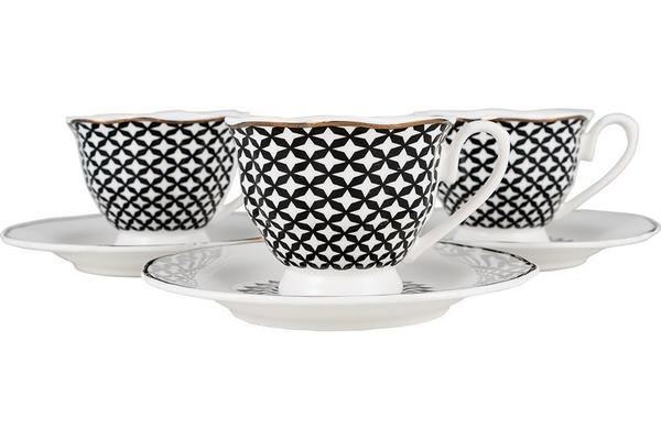 Hayal | Türk Kahve Seti | Siyah-Beyaz-Altın | 6 Kişilik | By-alz-p180203-4