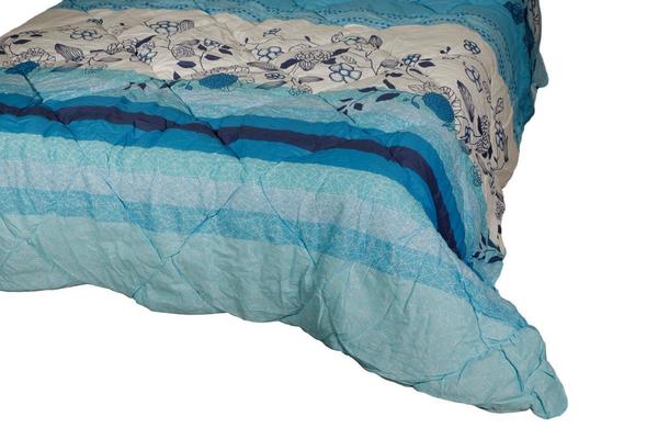 Ekvator Blue Dream Garden Lüks Çift Kişilik Yorgan | Mavi | ED-7025