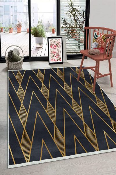 Birkilim Yıkanabilir Dekoratif Halı İpeksi Kaymaz Taban | MLN-IP-HS-227