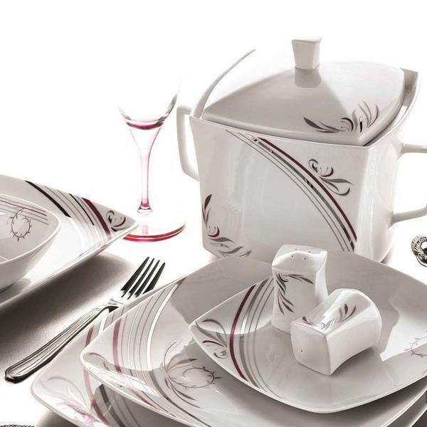 Kütahya Porselen Medusa 82 Parça Yemek Takımı | Yuvarlak | 12 Kişilik | CMD82YT9014418