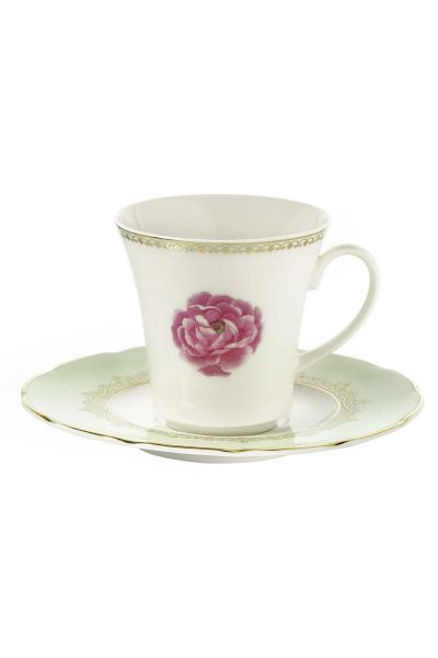 Kütahya Porcelain Bone Olympos 9546 طقم فنجان شاي