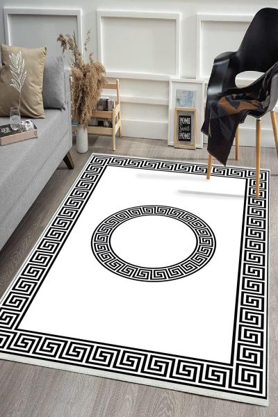 Birkilim Yıkanabilir Dekoratif Halı İpeksi Kaymaz Taban | MLN-IP-HS-424