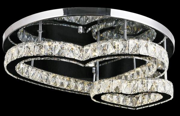 Dekonaz Kristal LED Yuvarlak Tavan Lambası MP3 Bluetooth 60cm | DTX-C23-31