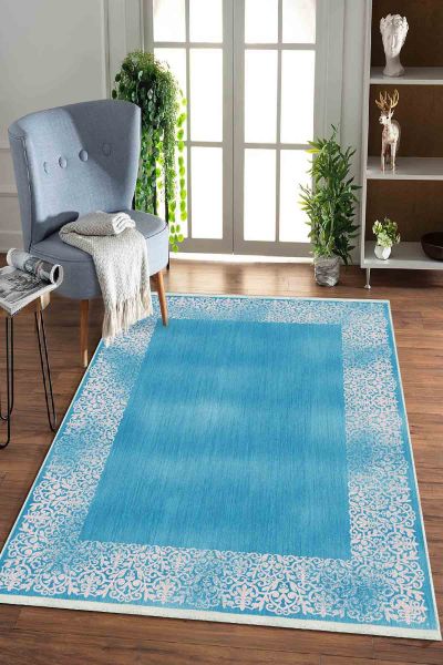Birkilim Yıkanabilir Dekoratif Halı İpeksi Kaymaz Taban | MLN-IP-HK-0153