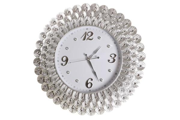 Almina Çiçek Desenli Yuvarlak Saat | Gümüş | SAS0245