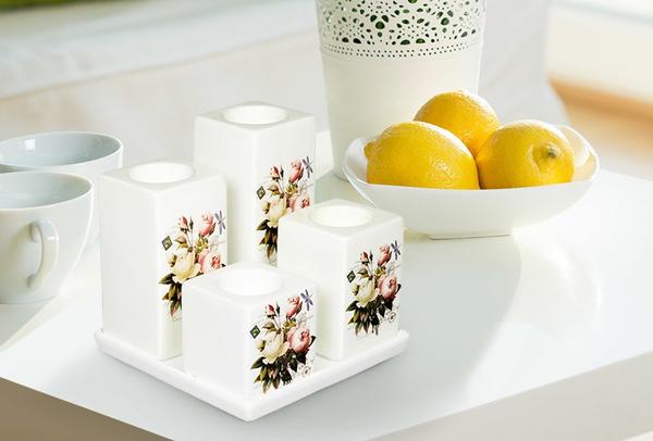 Dematex Dekoratif Mumluk Beyaz