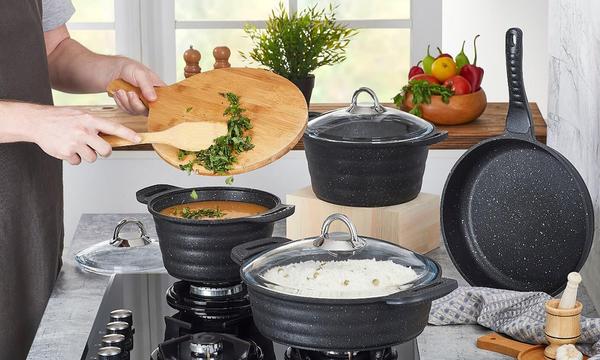 تيتانيوم فيستا طقم أواني طهي 7 قطع