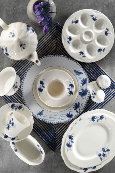 Kütahya Porselen Bone Olympos 36 Parça 9830 Desen Kahvaltı Takımı