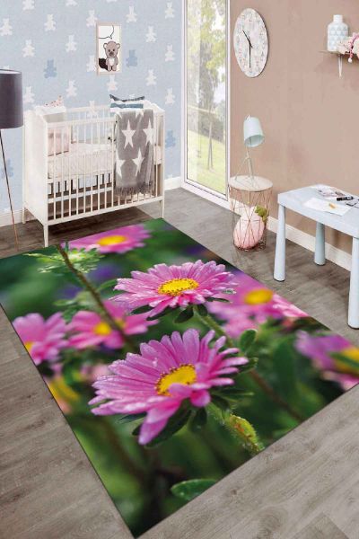 Birkilim Yıkanabilir İpeksi Kaymaz Taban Çocuk Odası Halısı | MLN-IP-SD-094