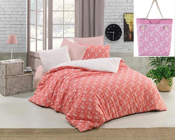 Soley Çanta Hediyeli Tek Kişilik Nevresim Takımı Frezya