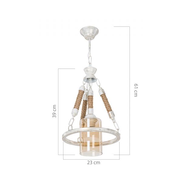 Sofia weiße Pendelleuchte