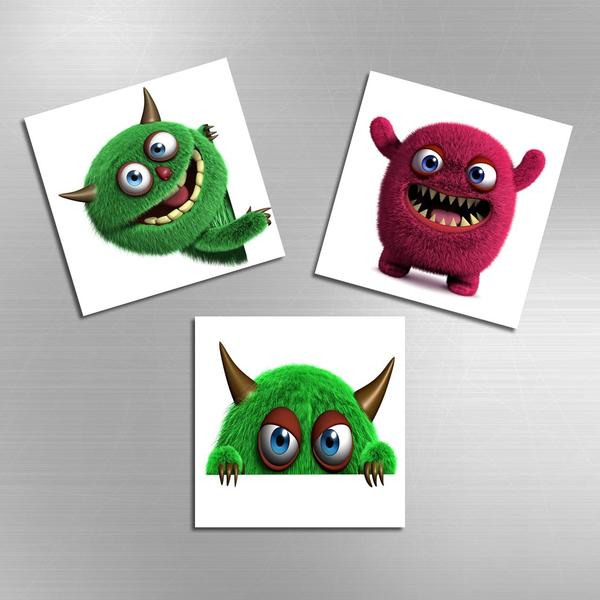 3'lü Magnet | Sevimli Canavarlar 3 | MAG-1050