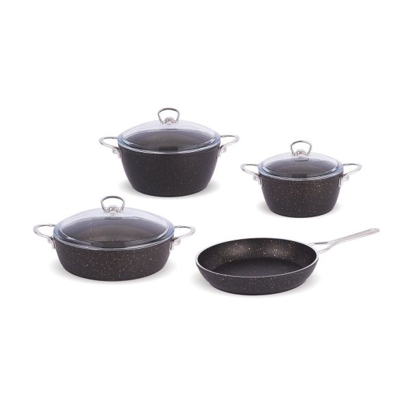 FMS | Metal Saplı Granit Tencere Set