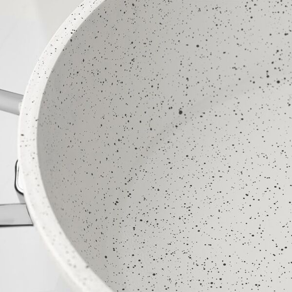 Gravita Casting Cuisinière 28 cm Blanc | couronne