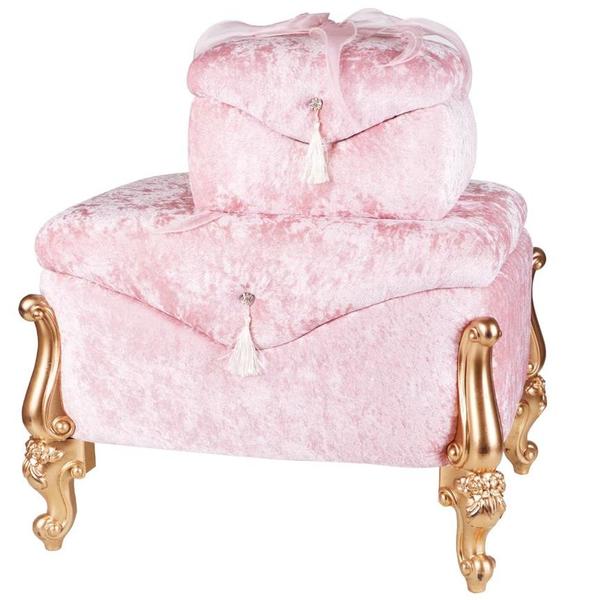 Magic Çeyiz Sandığı Büyük Boyut Altın Ayak Pudra