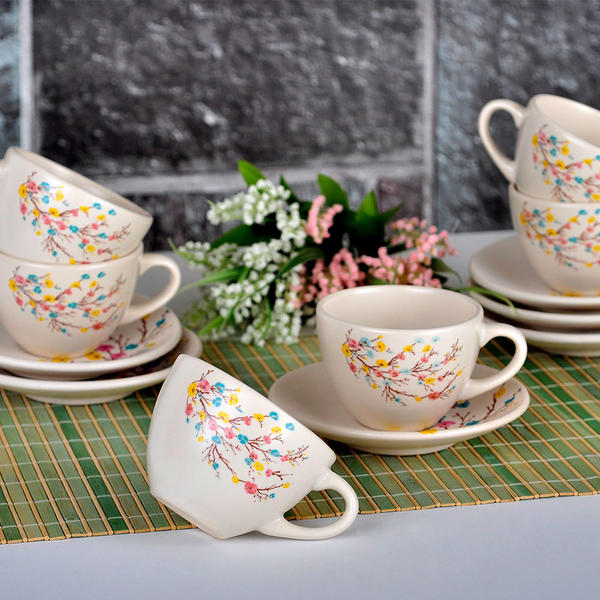 İlkbahar Tomurcuk Çay Takımı 12 Parça 6 Kişilik | Keramika
