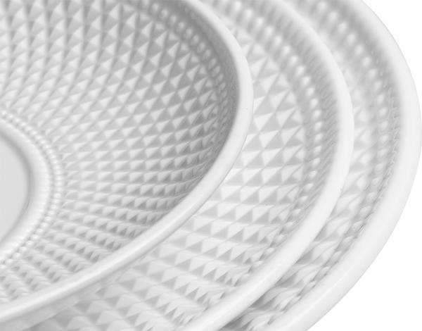 Bricard Golf XXL Porselen Servis Tabağı Yuvarlak 45cm | Beyaz