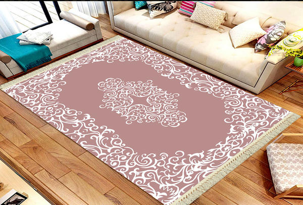 Roland 5'li Yıkanabilir Halı Seti | Gülkurusu | roland-3001-rose