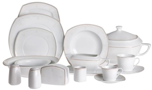 Korkmaz Belinda 86 Parça Porselen Yemek Takımı | 12 Kişilik | A8117