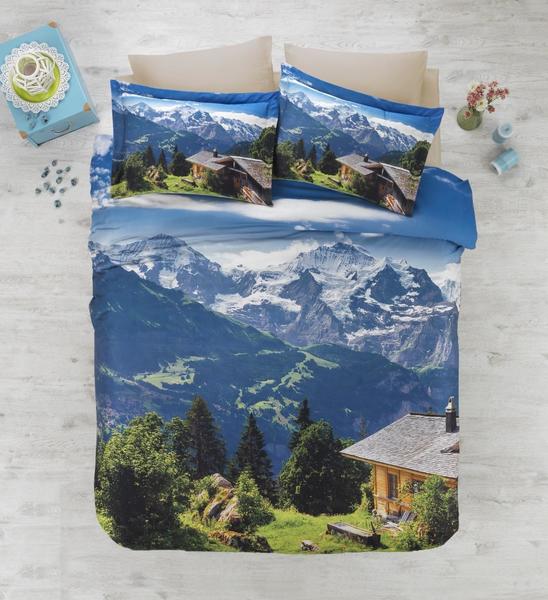 Alphin 3D Pamuk Saten Çift Kişilik Nevresim Takımı | Cotton Box