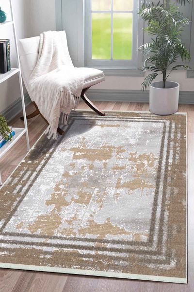 Birkilim Yıkanabilir Dekoratif Halı İpeksi Kaymaz Taban | MLN-IP-SD-296