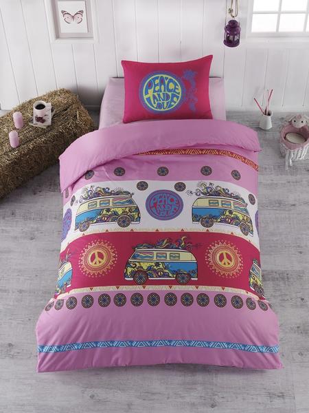 Minteks Single Duvet Cover Set Daily Ranforce-Tostos
