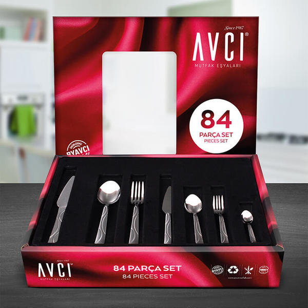 Ay Işığı 84 Parça Çatal Kaşık Bıçak Takımı