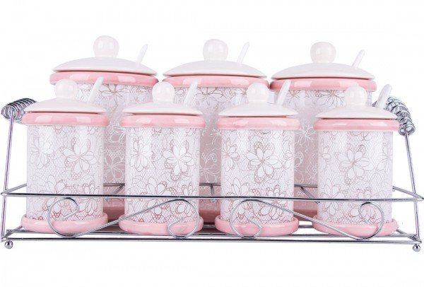 Dekonaz 22 Parça Baharatlık Seti | Porselen | BTK-10