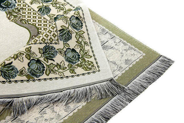 Açık Renk Gülce Tafta Seccade - 5