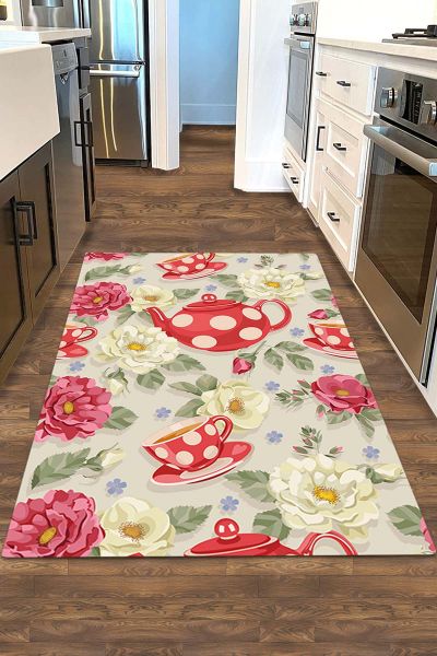 Birkilim Yıkanabilir Dekoratif Halı İpeksi Kaymaz Taban | MLN-IP-HM-561