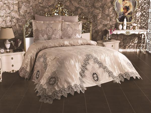 French Laced Dowry Pique Set Dilara Cappucino