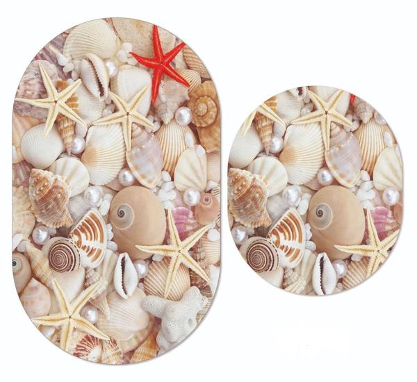 Bayev Shell-Stars 2`li Banyo Paspas Seti Klozet Takımı 0592 01