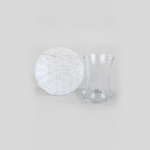 Service à thé en marbre Trigon 12 pièces pour 6 personnes - 18769 | Keramika