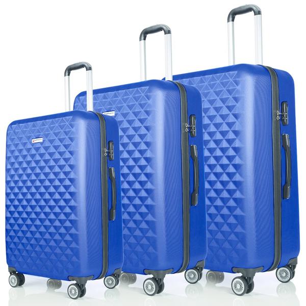 Hoffmanns ABS طقم حقائب 3 قطع | أزرق | HTX-02006