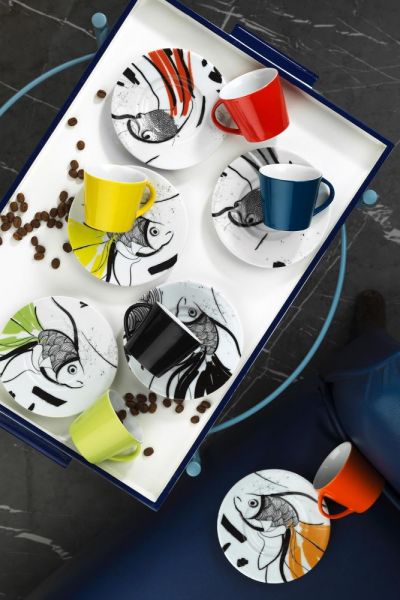 Kütahya Porselen Toledo 898304 Desen Kahve Fincan Takımı