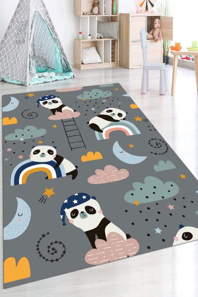 Birkilim Yıkanabilir Dekoratif Halı İpeksi Kaymaz Taban | MLN-IP-HP-677