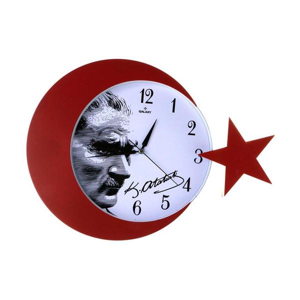 Galaxy Duvar Saati | Ay -Yıldız | Kemal Atatürk | 134-2