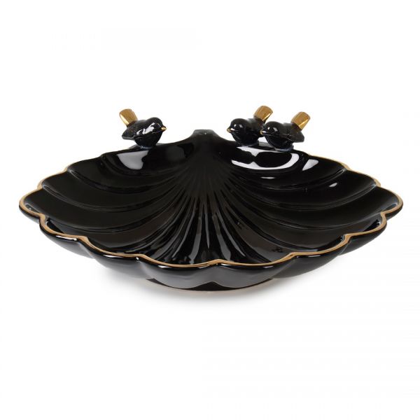 İpek Züccaciye | Büyük İstiridye Siyah Kase | BN 538 S