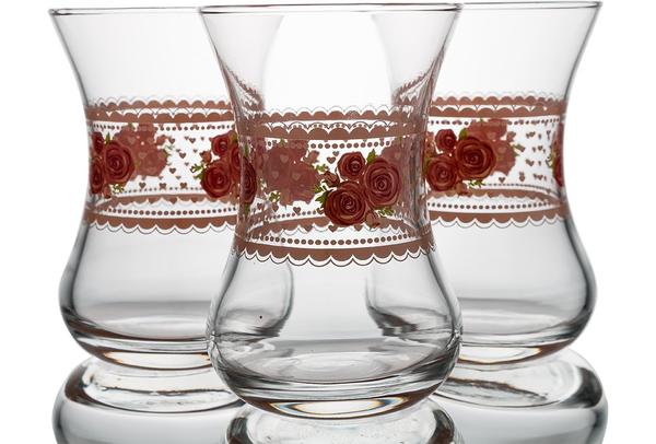 Lav Lora Çay Bardağı Seti 6 Adet | 135cc | Pembe | Dmt-303-sb3083