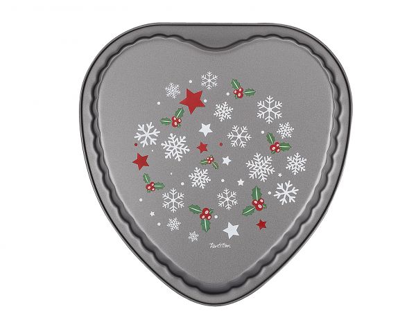 Tantitoni | Kar Tanesi Desenli Kalp Şekilli Kek Kalıbı