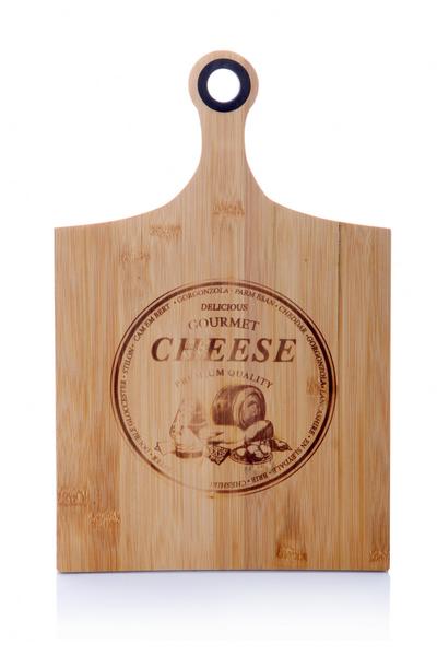 Grande planche à fromage avec poignée en bambou