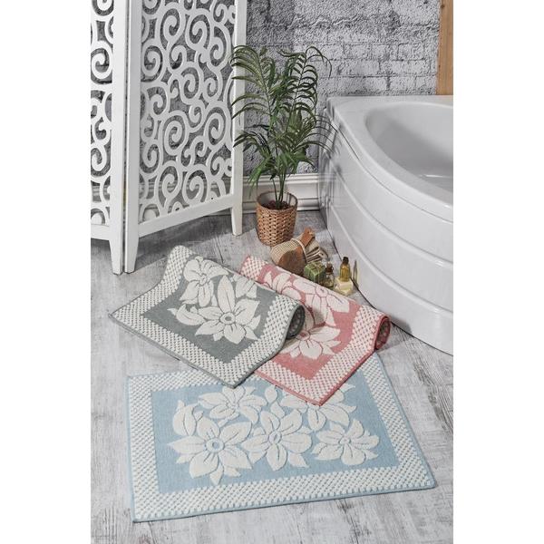 Forev 3'lü Ayak Havlusu Pudra Mavi Gri