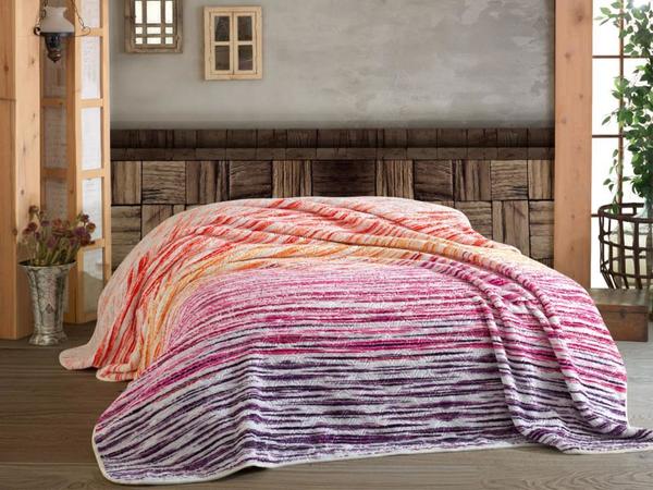 Eldora Çift Kişilik Battaniye Fuşya | Hobby