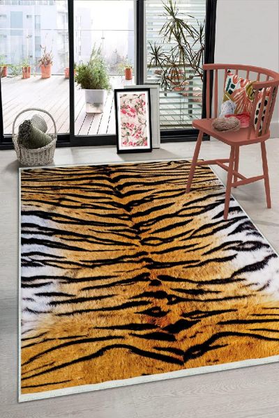 Birkilim Yıkanabilir Dekoratif Halı İpeksi Kaymaz Taban | MLN-IP-HS-347