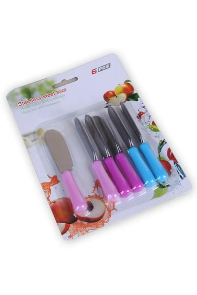 سكين زبدة ملون بمقبض بلاستيك من باييف