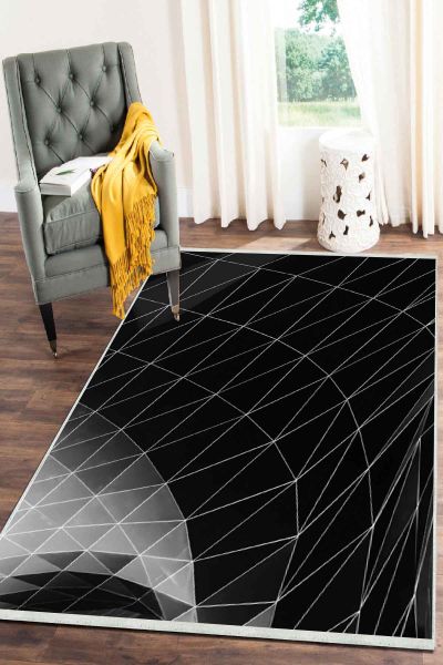 Birkilim Yıkanabilir Dekoratif Halı İpeksi Kaymaz Taban | MLN-IP-SD-161