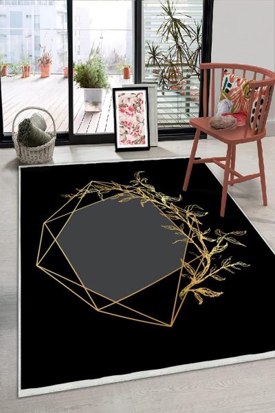 Birkilim Yıkanabilir Dekoratif Halı İpeksi Kaymaz Taban | MLN-IP-HS-300